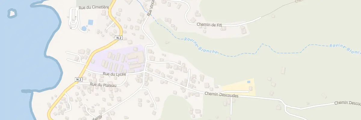 Plan du 375 Rue Vincent Honore à Bouillante