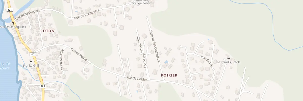 Plan du 585 Rue de Poirier à Bouillante