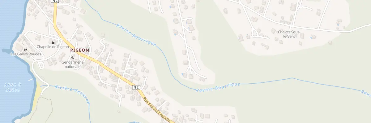Plan du 586 Rue de Poirier à Bouillante