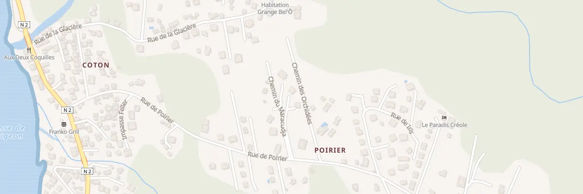 Plan du 593B Rue de Poirier à Bouillante