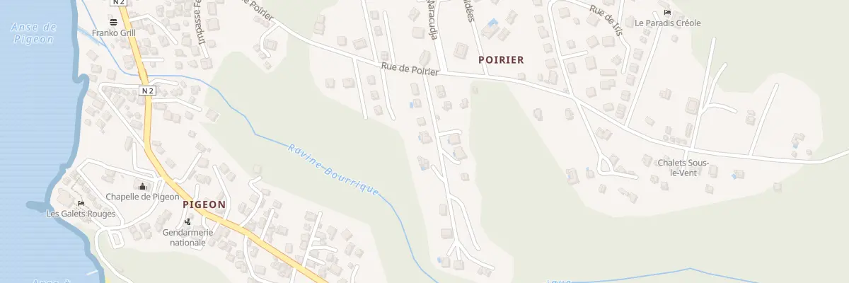Plan du 568 Rue de Poirier à Bouillante