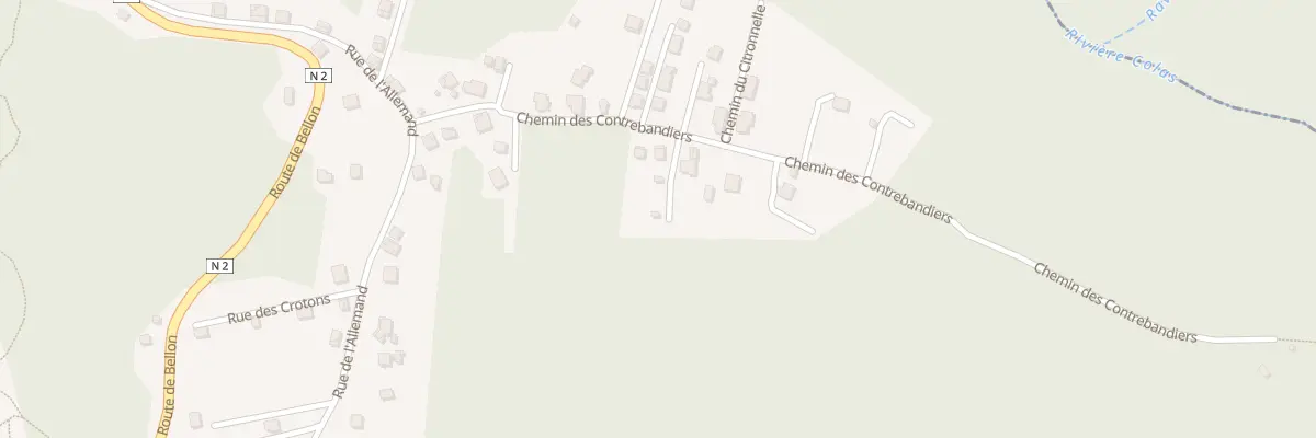 Plan du 272 Che des Contrebandiers à Bouillante
