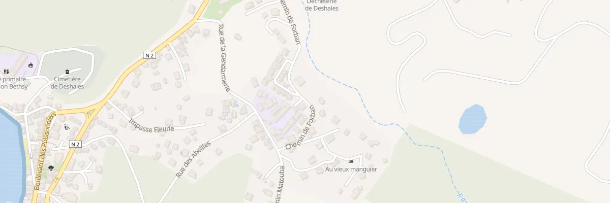 Plan du 159 Che de Forban à Deshaies