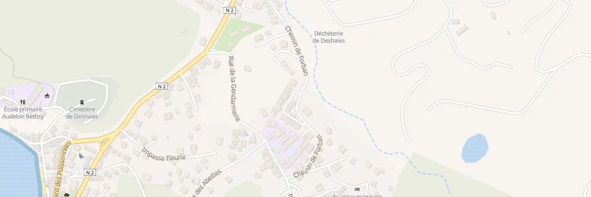 Plan du 28 Rue des Alizés à Deshaies