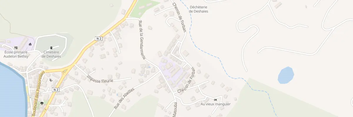 Plan du 19 Rue des Alizés à Deshaies