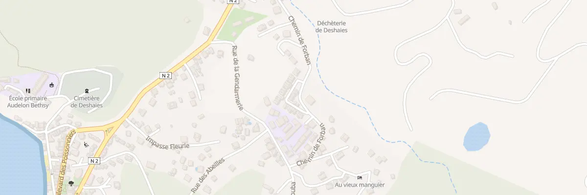 Plan du 24 Rue des Alizés à Deshaies