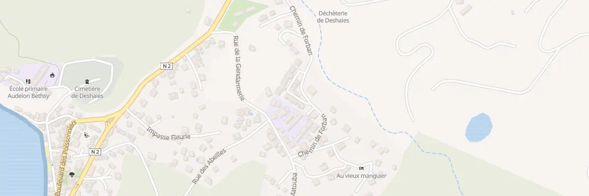 Plan du 18 Rue des Alizés à Deshaies