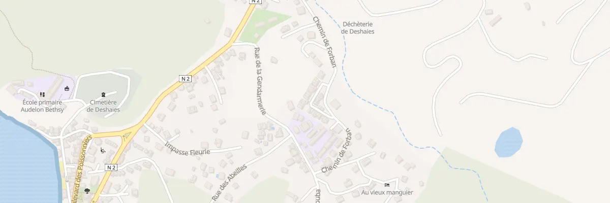 Plan du 12A Rue des Alizés à Deshaies