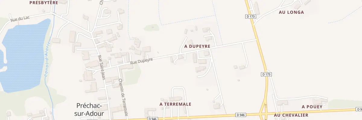 Plan du 2 Che Dupeyre à Préchac-sur-Adour