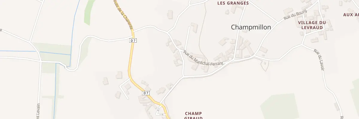 Plan du 1 Rue du Capitaine Millon à Champmillon