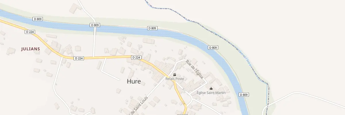 Plan du 33 Rue de l’Eglise à Hure