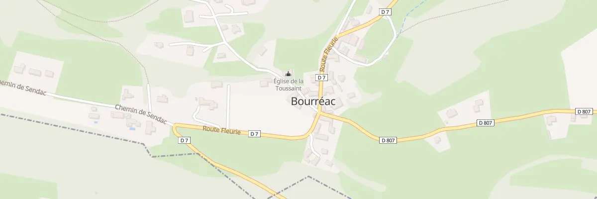 Plan du 5007 Bourg Ouest à Bourréac
