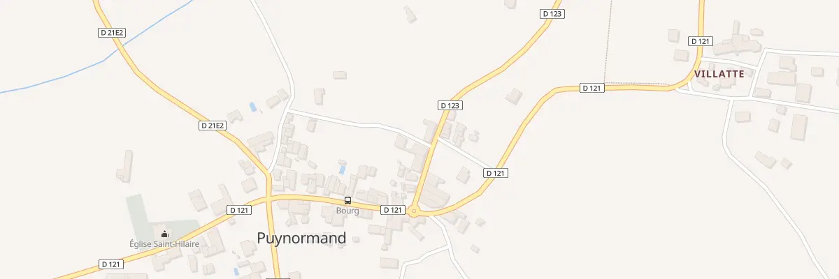 Plan du 14 Le Bourg Nord à Puynormand