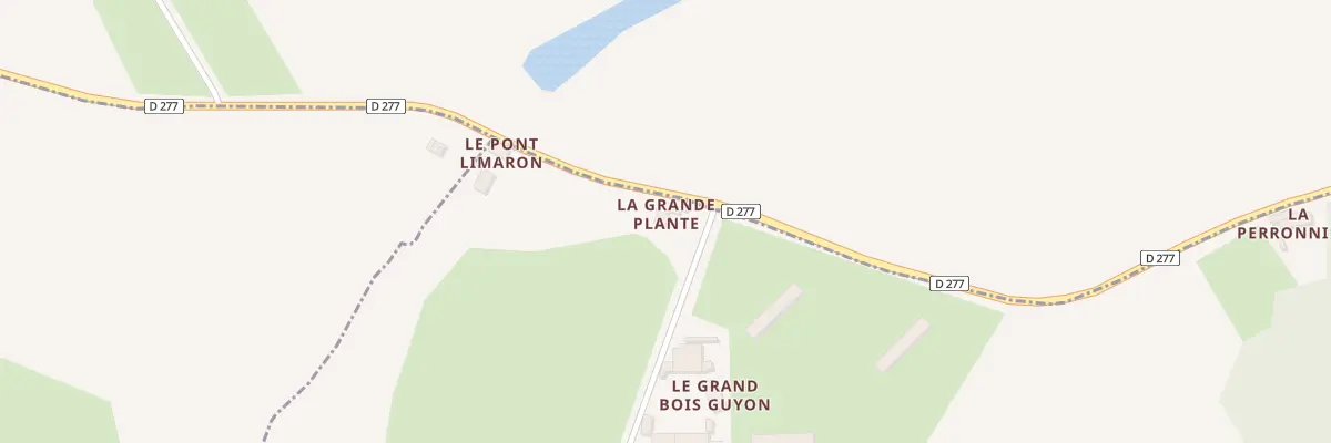 Plan du 5279 La Grande Plante à Souligné-Flacé