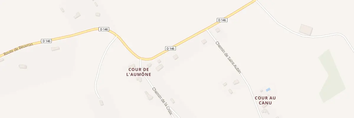 Plan du 1545 Rte de Beuvron à Beaufour-Druval
