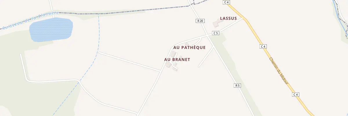 Plan du 5024 Au Branet à Fustérouau