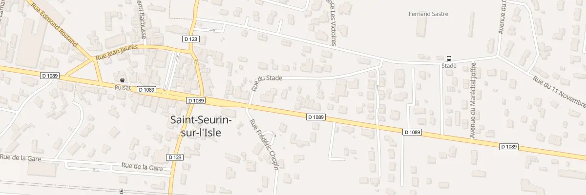 Plan de la Rue de la République à Saint-Seurin-sur-l’Isle