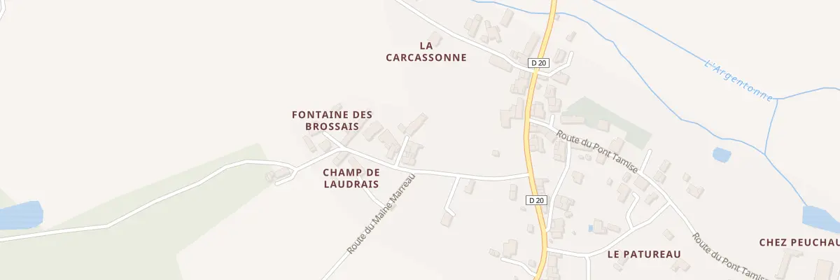 Plan du 5030 Les Ecossais du Bourg à Rioux-Martin