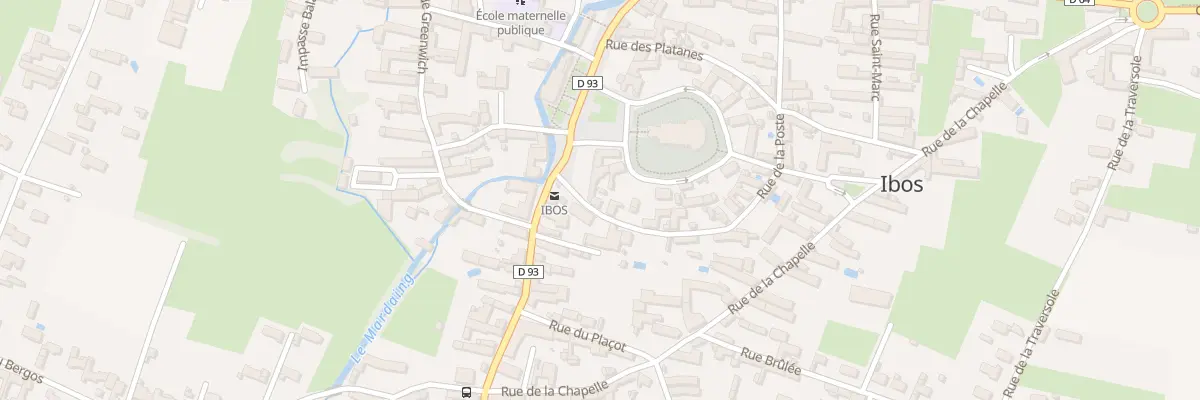 Plan du 1 Rue de la Poste à Ibos