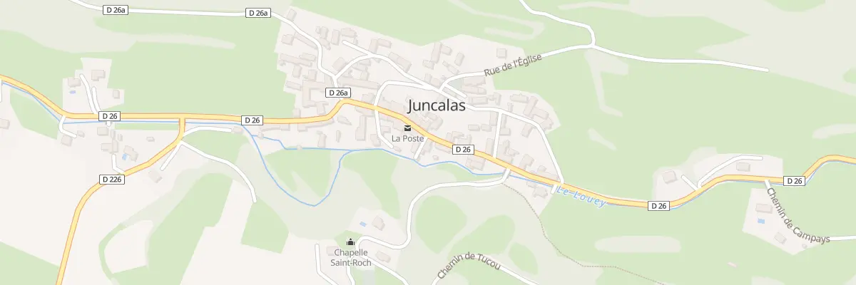 Plan du 46 Rue de Castelloubon à Juncalas
