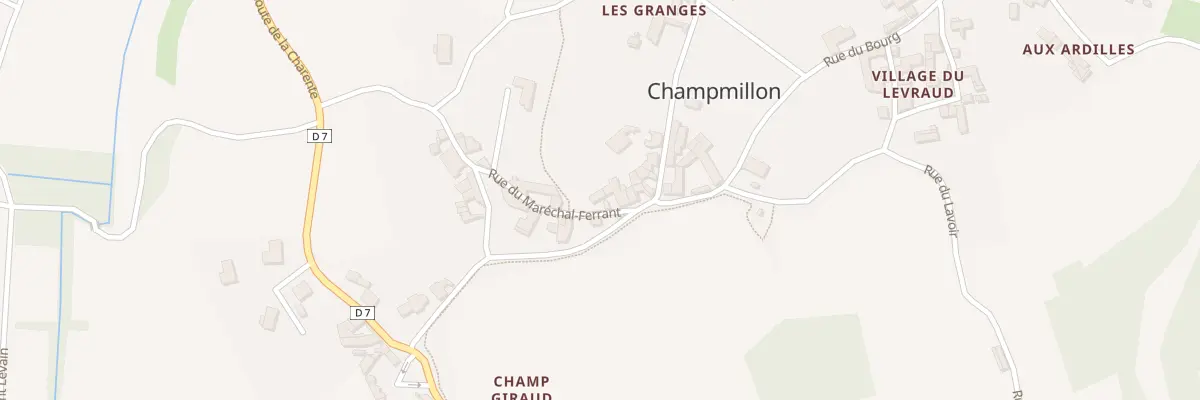 Plan du 277 Rue du Maréchal Ferrant à Champmillon
