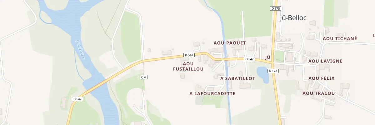 Plan du 9 Rte des Pradets à Jû-Belloc