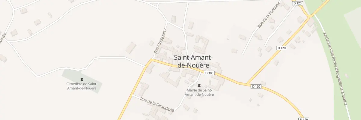 Plan du 5020 Le Bourg à Saint-Amant-de-Nouère