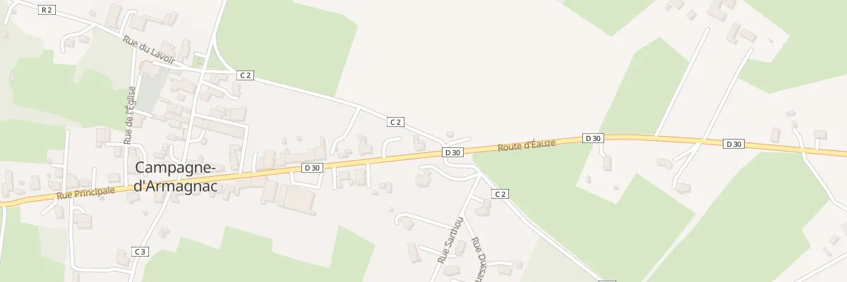 Plan du 5037 Au Village à Campagne-d’Armagnac