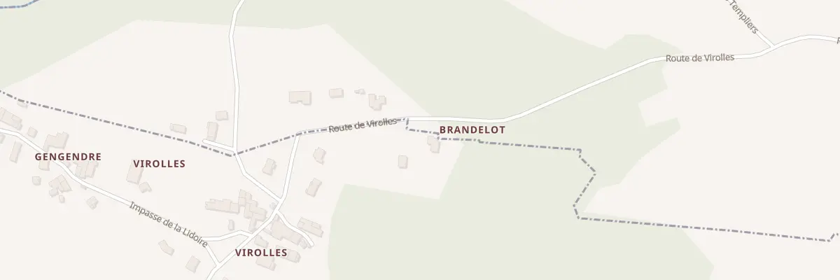 Plan du 46 Rte de Virolles à Lamothe-Montravel