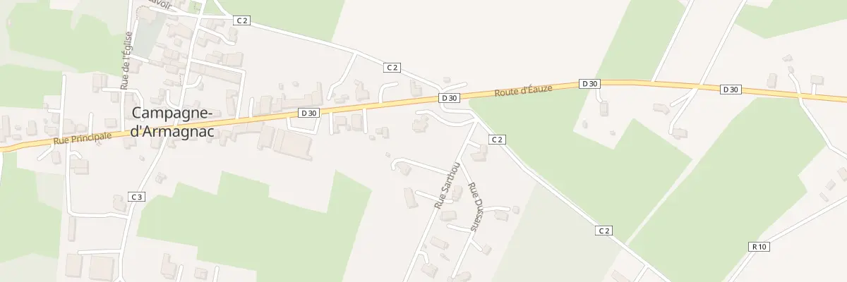 Plan du 5102 Au Village à Campagne-d’Armagnac