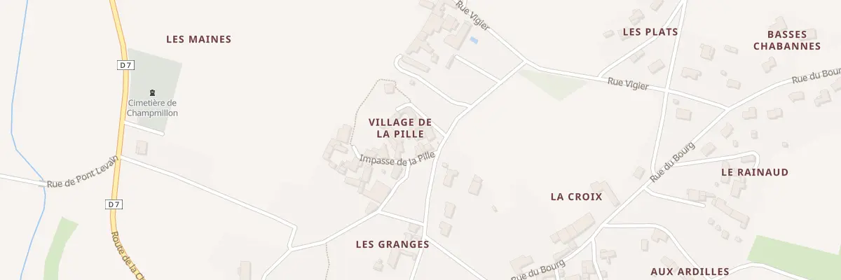 Plan du 4 Imp de la Pille à Champmillon