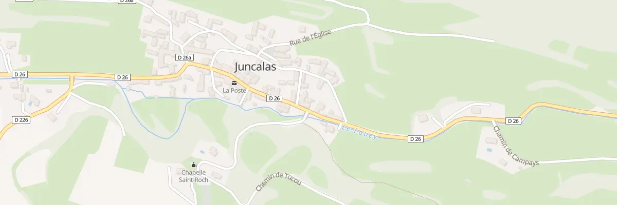 Plan du 65 Rue de Castelloubon à Juncalas
