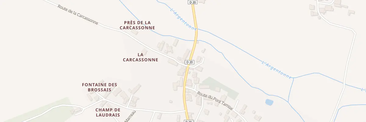 Plan du 2 Rte de la Carcassonne à Rioux-Martin