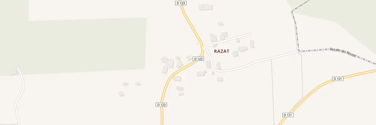 Plan du 16 Razat à Puynormand