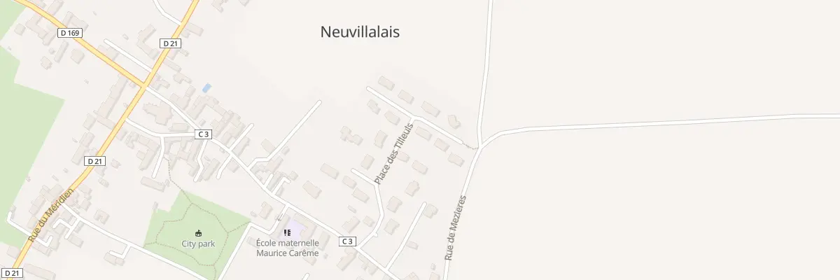 Plan du 1 Rue du Lilas Blanc à Neuvillalais