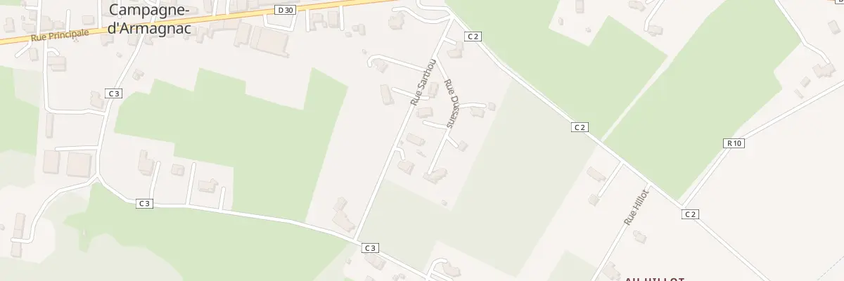 Plan du 5123 Au Village à Campagne-d’Armagnac