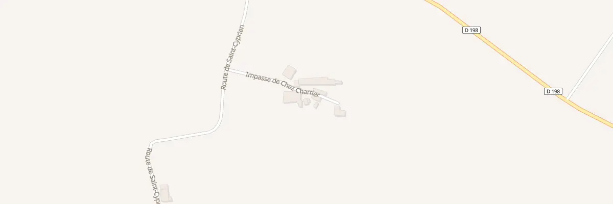 Plan du 8 Imp de Chez Charrier à Châtignac
