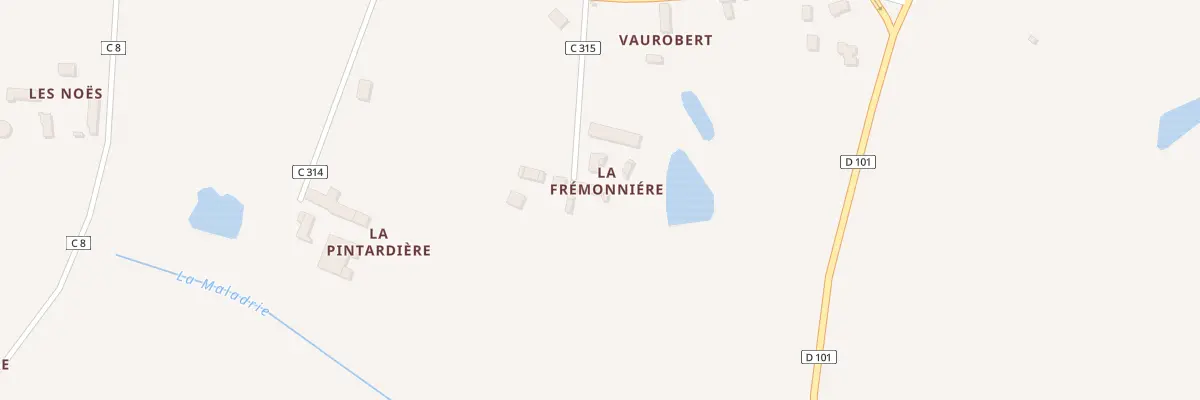 Plan du 5001 La Fremonniere à Mieuxcé