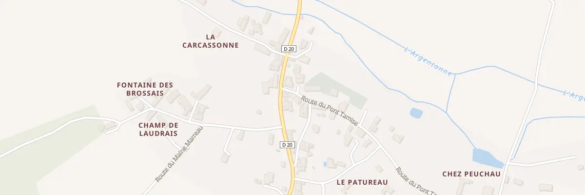 Plan du 4 Rte du Pont Tamise à Rioux-Martin