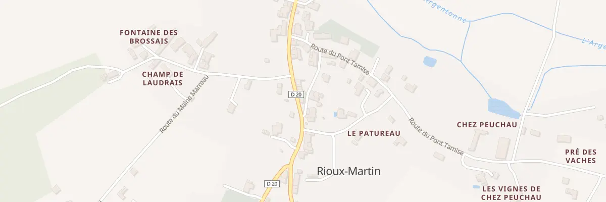 Plan du 12 Rue de l’Argentonne à Rioux-Martin