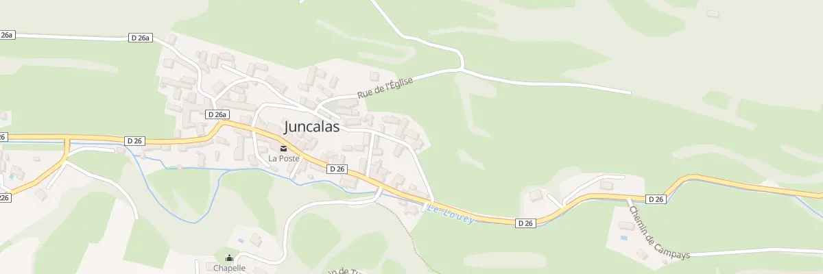 Plan du 23 Rue du Montaigu à Juncalas