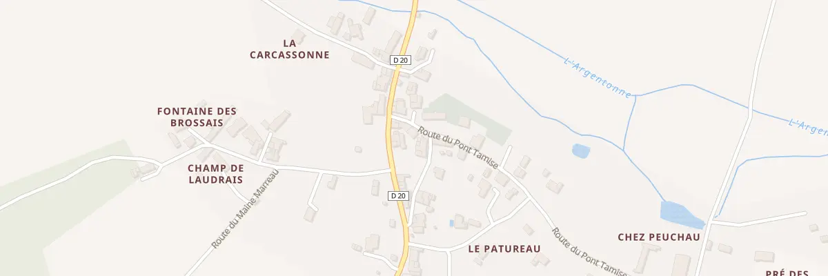 Plan du 6 Rte du Pont Tamise à Rioux-Martin