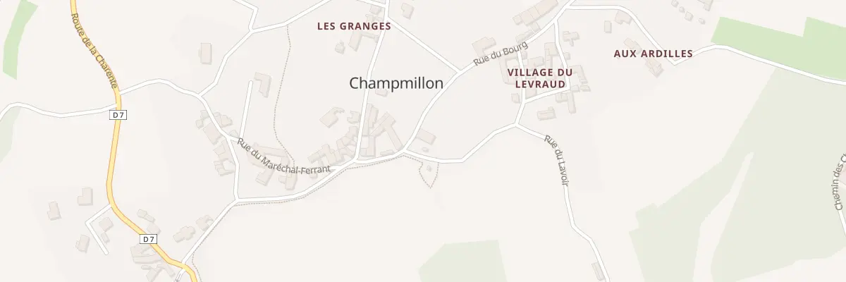 Plan du 318 Rue du Bourg à Champmillon