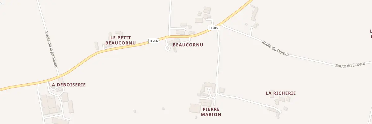 Plan du 1 Beaucornu à Vernantes