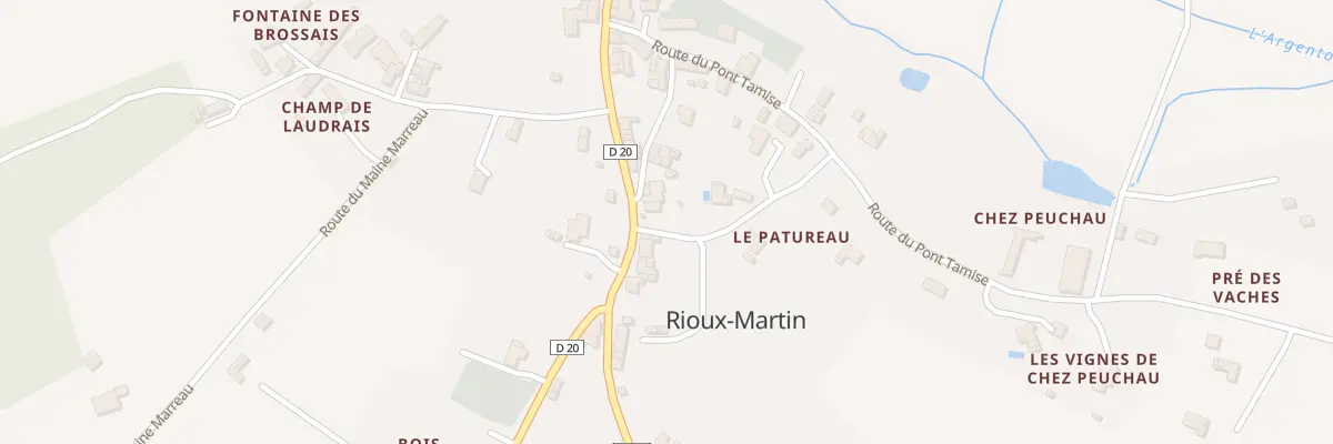 Plan du 1 Rue du Patureau à Rioux-Martin