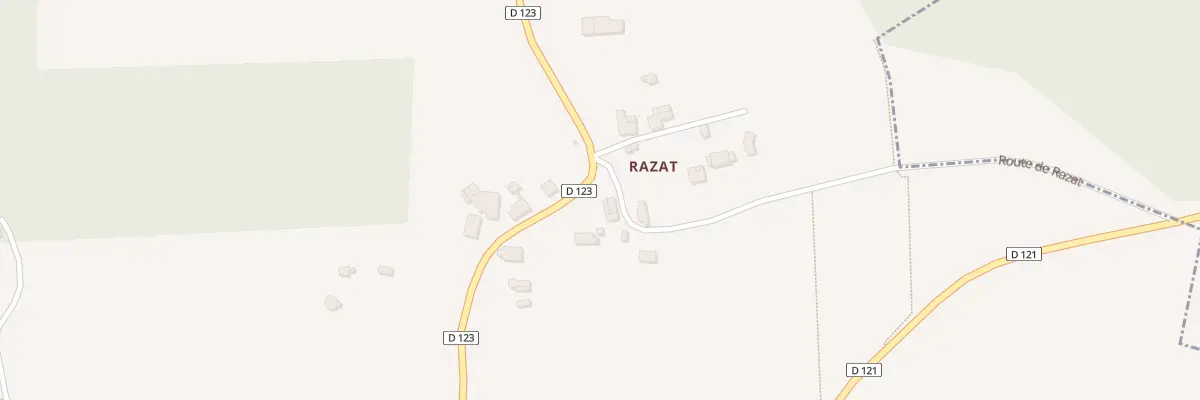 Plan du 11 Razat à Puynormand