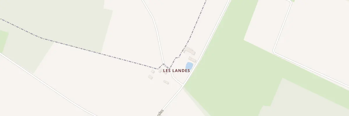 Plan du 3 Les Landes à Raslay