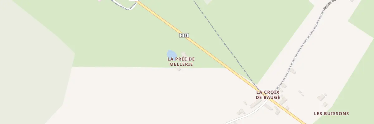 Plan du 1119 Rte de Mouliherne À Bauge à Mouliherne