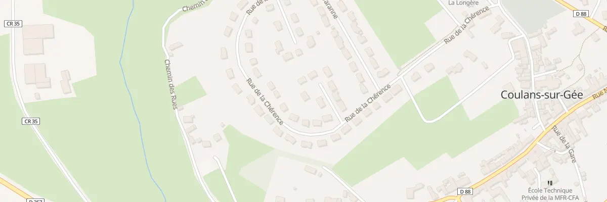 Plan du 5 All de la Rouzardière à Coulans-sur-Gée