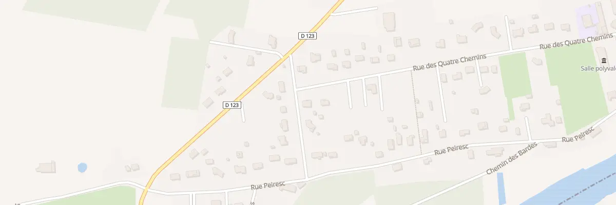 Plan du 23B Les Quatre Chemins à Porchères